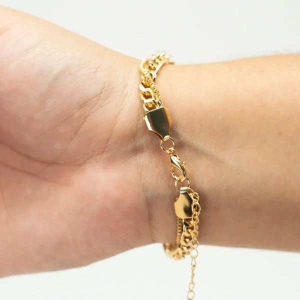 Pulseira Cravejada com pingente Coração - Image 6